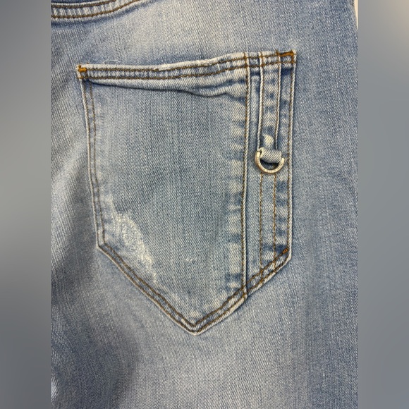 ZARA Man Moto Style Light Wash Jogger Jeans 34 - Picture 3 of 3